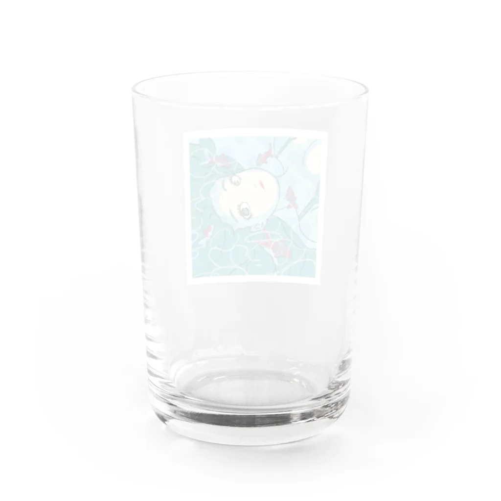 さいとうの金魚と女の子 Water Glass :back