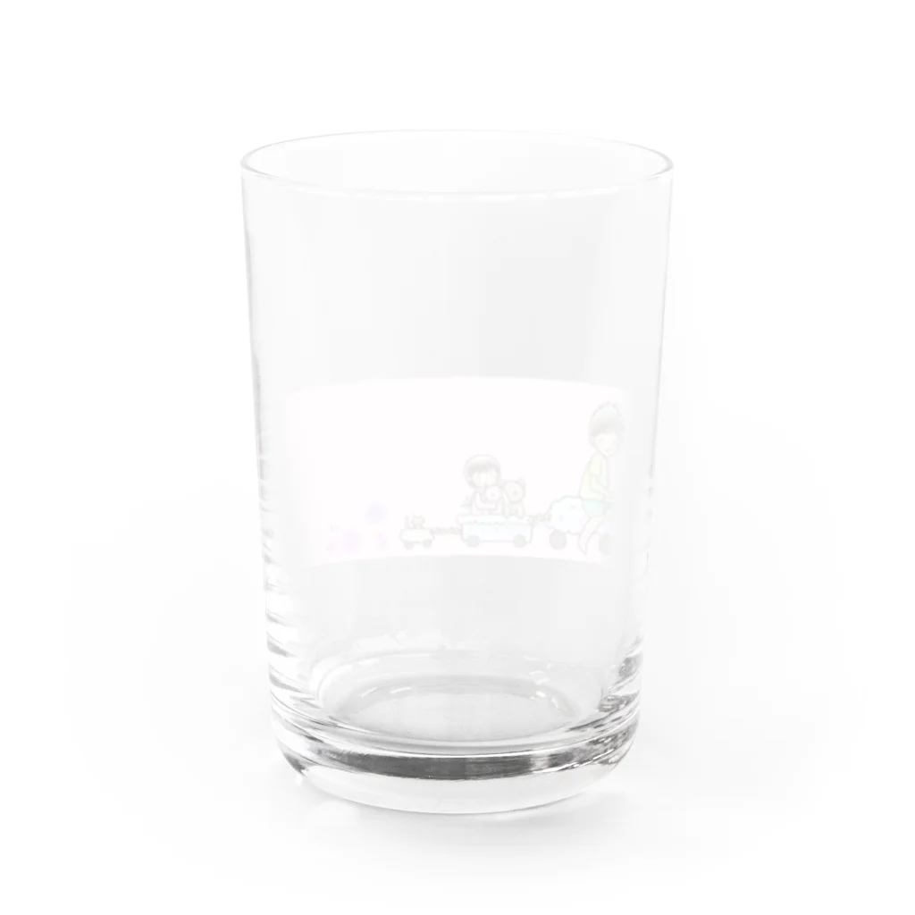 おにゃんこぽんのおみせのおでかけ Water Glass :back