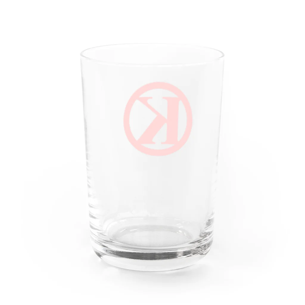 K（かんちゃん）のK Water Glass :back