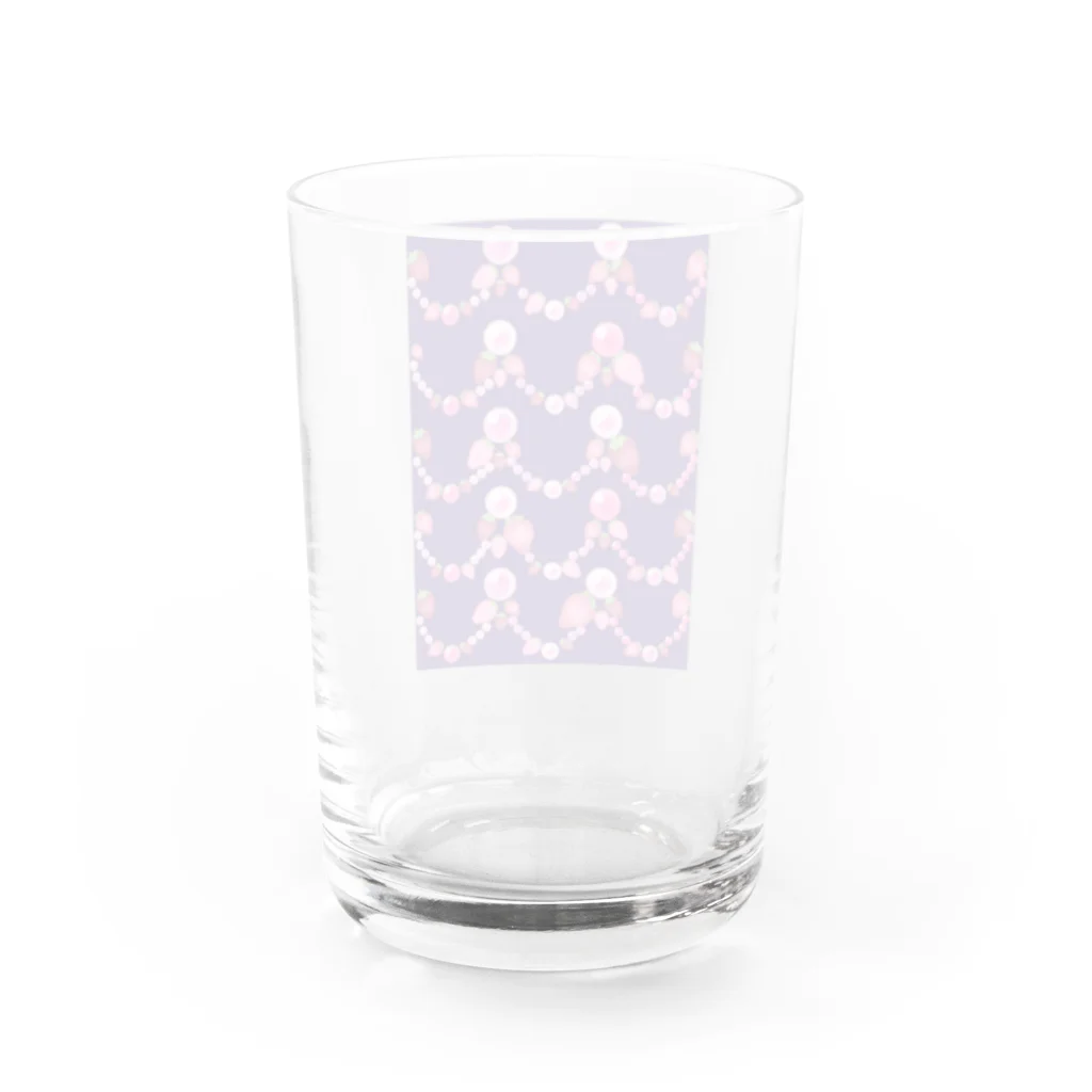 プリズモリイの箱のいちごと水晶玉のふんわり紫魔法 Water Glass :back