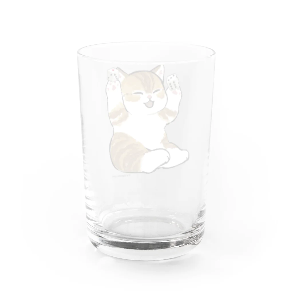 ボードゲームショップあそびばの喜ぶ猫 Water Glass :back