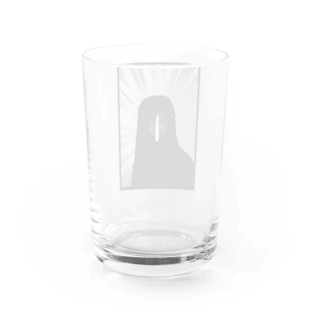 From the ship to the beachのカラス Water Glass :back