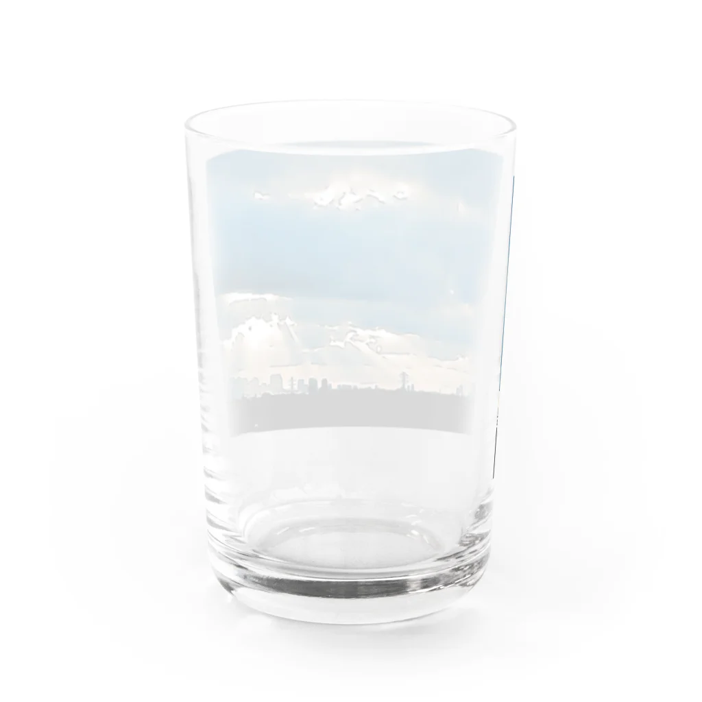 グリーンフィールドの東京夜明 Water Glass :back