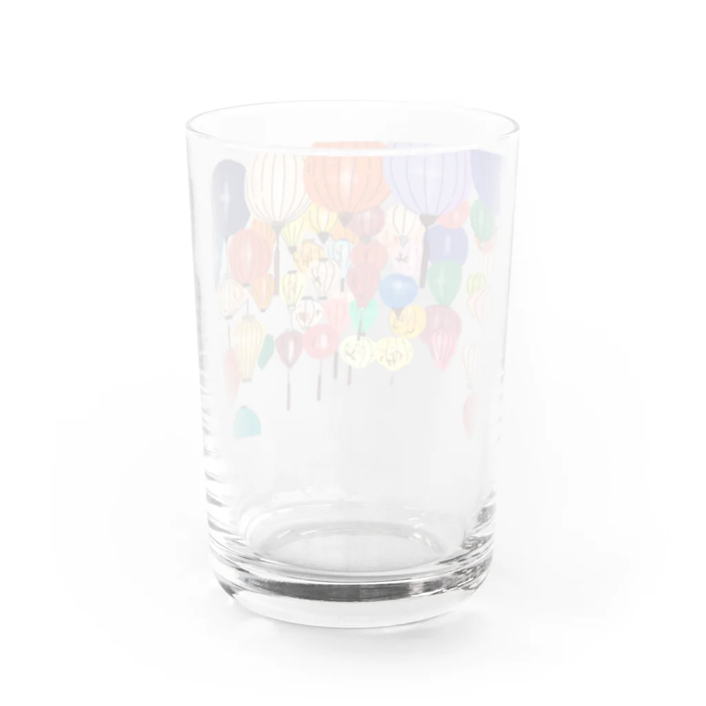 VIETSTAR★１０８のホイアンのランタン Water Glass :back