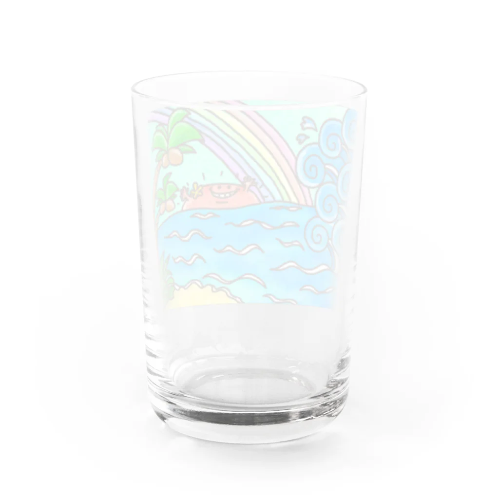 NEKOZE PANDAのSEA Water Glass :back