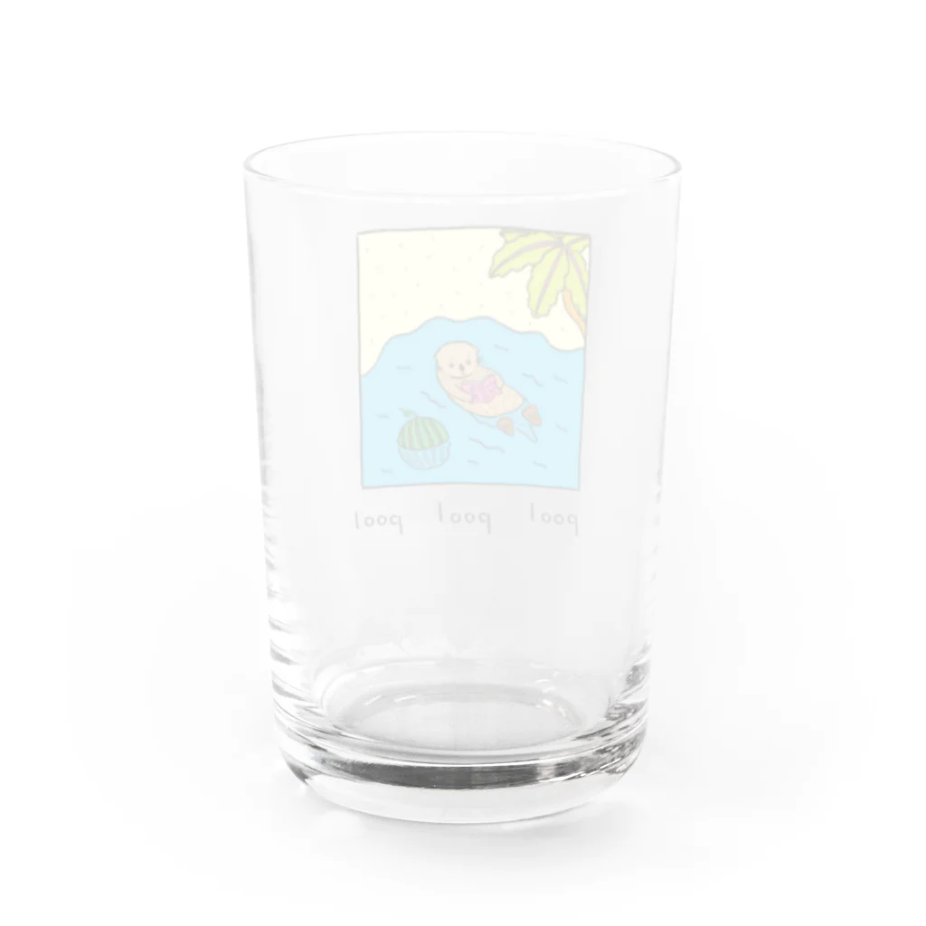 Futakawa Mayuのグッズショップのpool ラッコ Water Glass :back