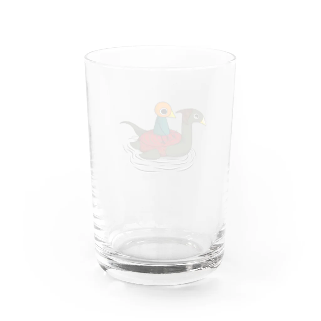 トリさんの休日のトリさんの移動 Water Glass :back