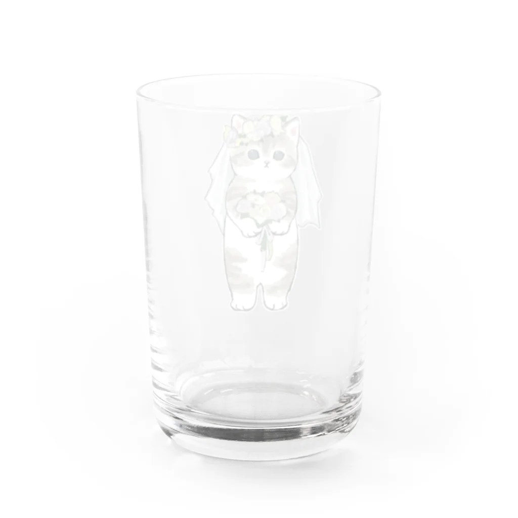 mofusandの花嫁にゃん Water Glass :back