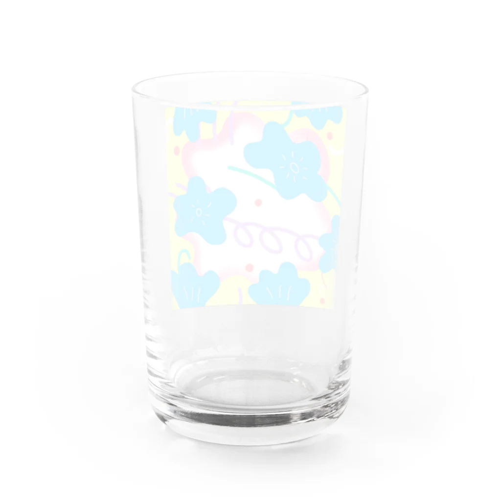 kirinpicnicのハッピーフラワーはじける Water Glass :back