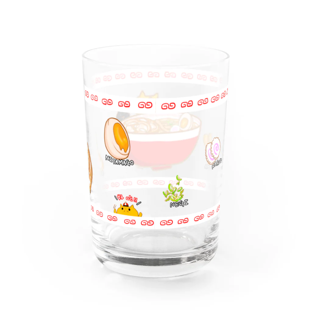 まめのき。のにゃーめん！具材付き Water Glass :back