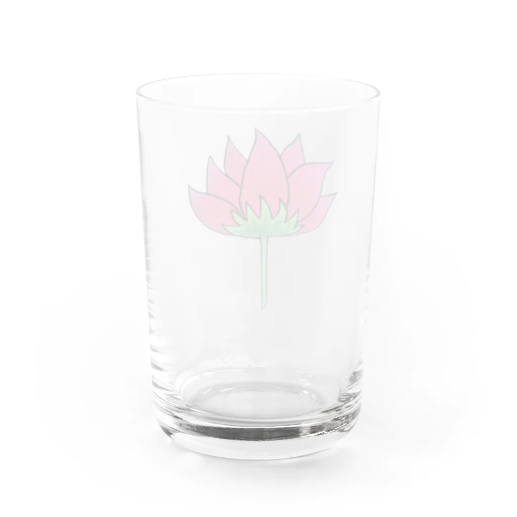 まぴこMAKERのポコの花 Water Glass :back