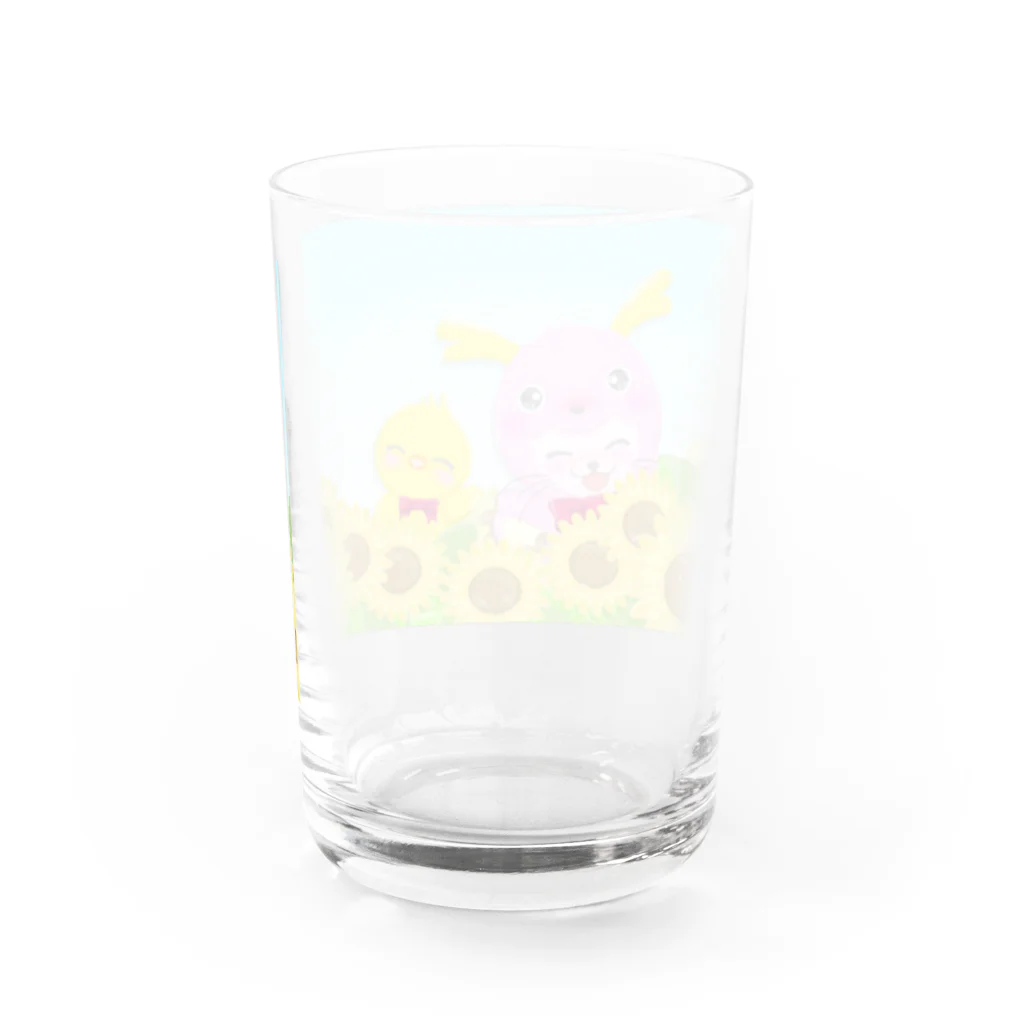 dragonpinkのどらごんにゃシリーズ Water Glass :back