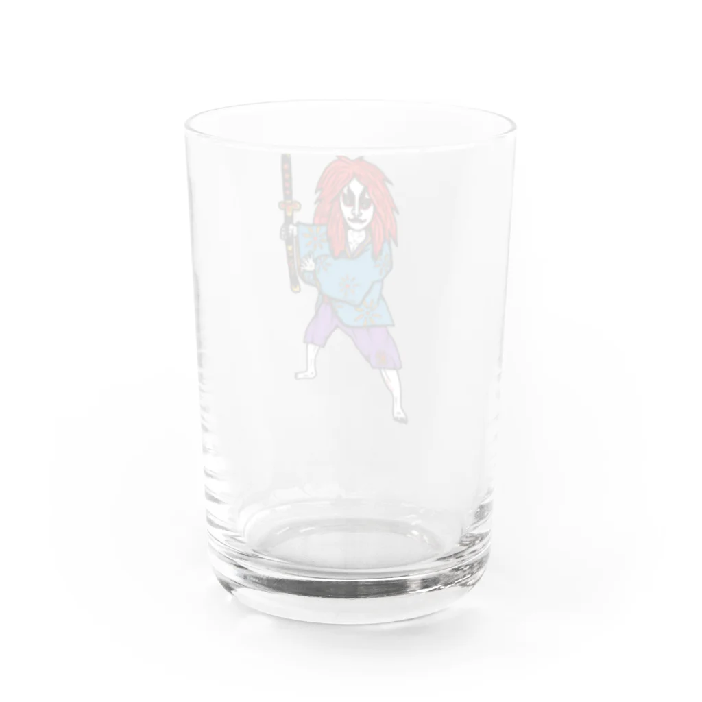 oekaki/ROUTE ONEの歌舞伎　ROUTE ONE Water Glass :back