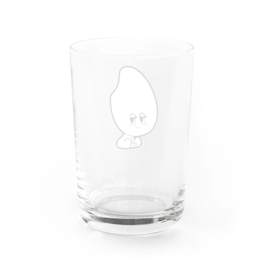 mako aiga＋米粉カフェてぃだの【てぃだ × mako aiga】ちゅらくみ ちゃん ボディ Water Glass :back