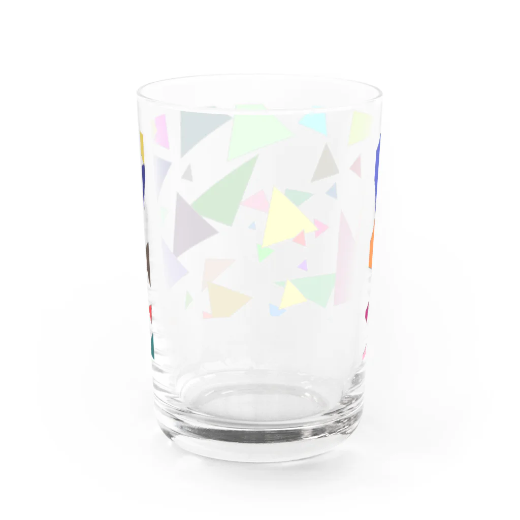 でおきしりぼ子の実験室のTrianglez_ｗ Water Glass :back