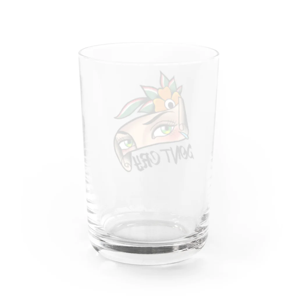 ACA oldschool tatsのDont cry Water Glass :back