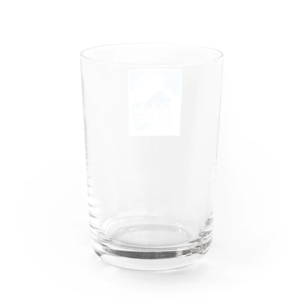 nya-mew（ニャーミュー）のねこのひとやすみ Water Glass :back