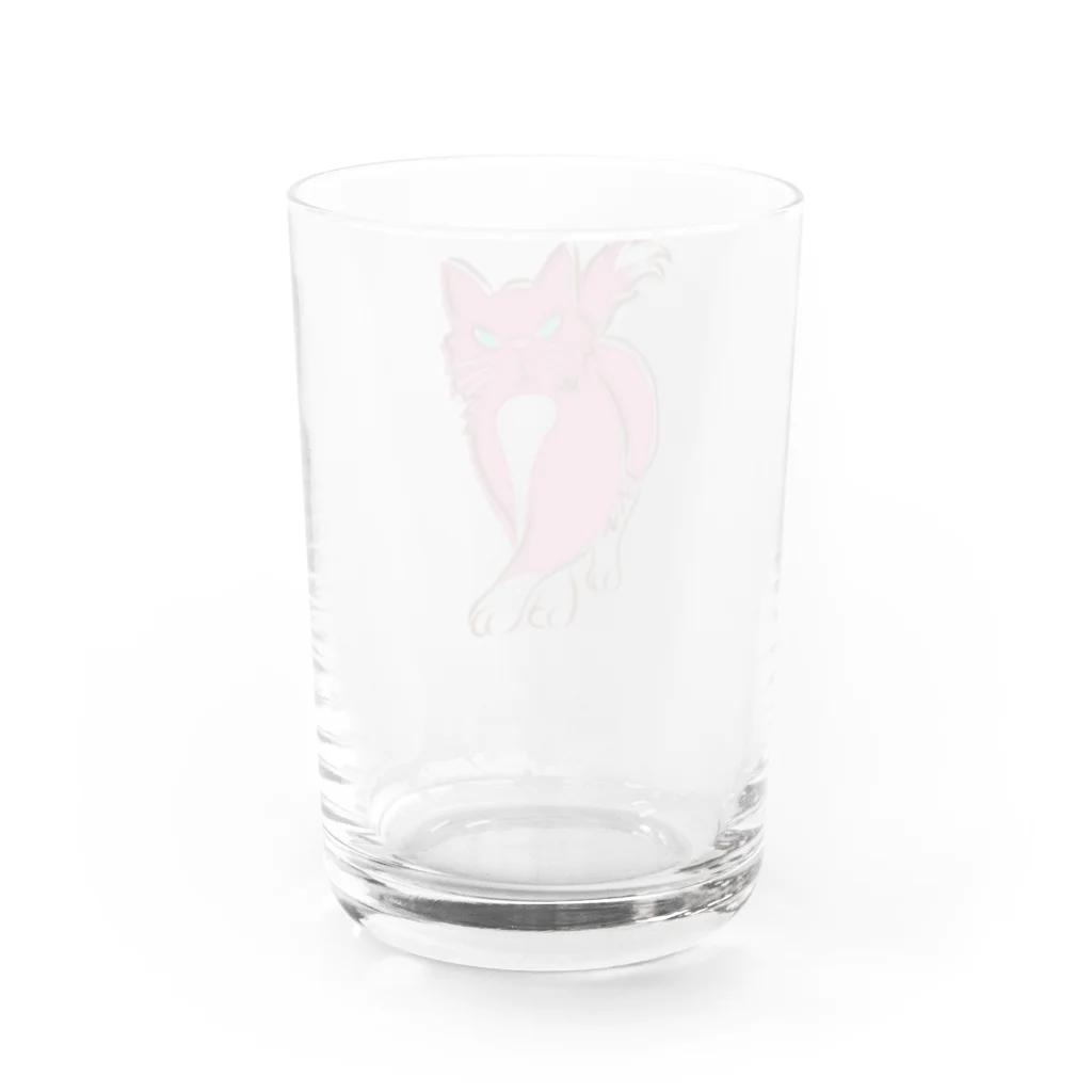 BeArtSuzumaruのあずきにゃんこ Water Glass :back