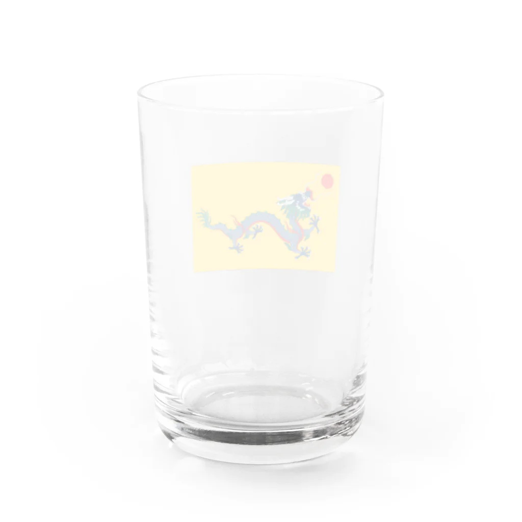 万国国旗ショップの清(大清帝国) Water Glass :back
