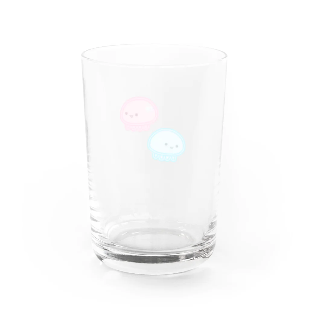 もものはな屋のつやつやくらげ Water Glass :back