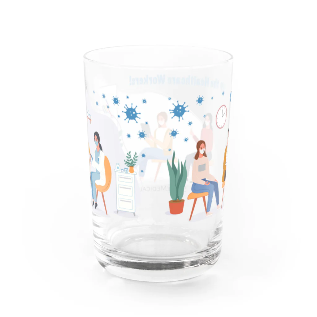 シェアメディカルブランドショップのCheer up! Water Glass :back