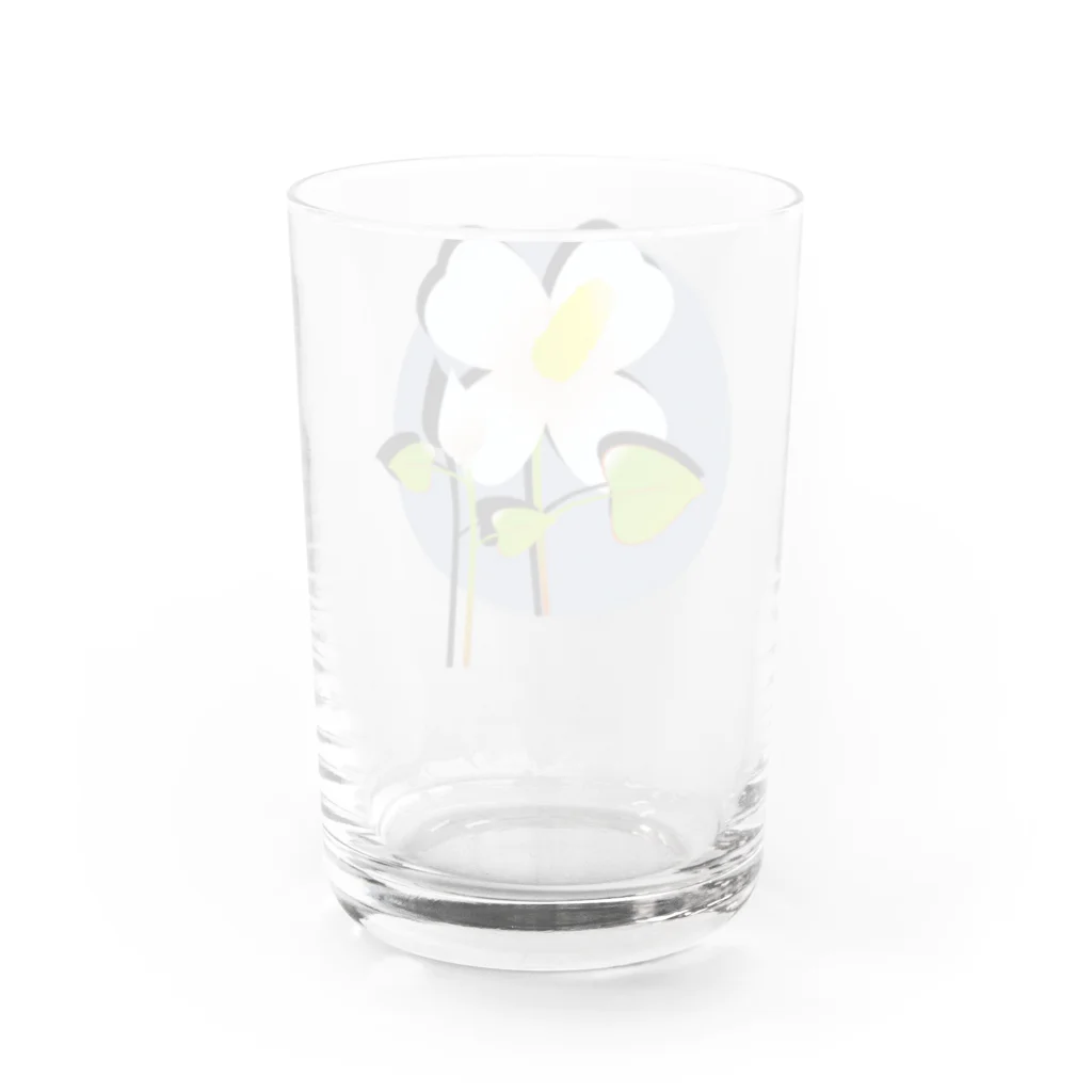 か〜ごのドクダミの花 Water Glass :back