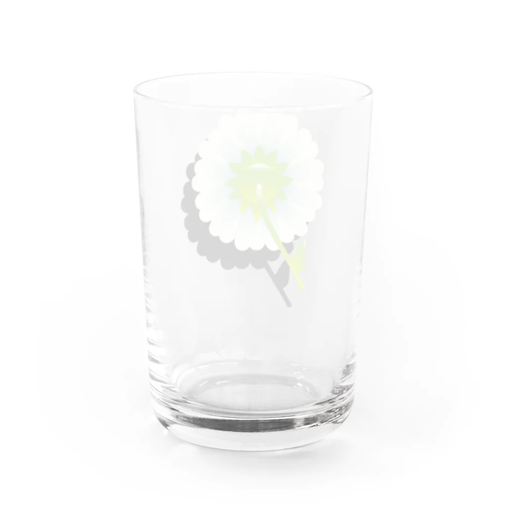 か〜ごのあっちむいてる花 Water Glass :back