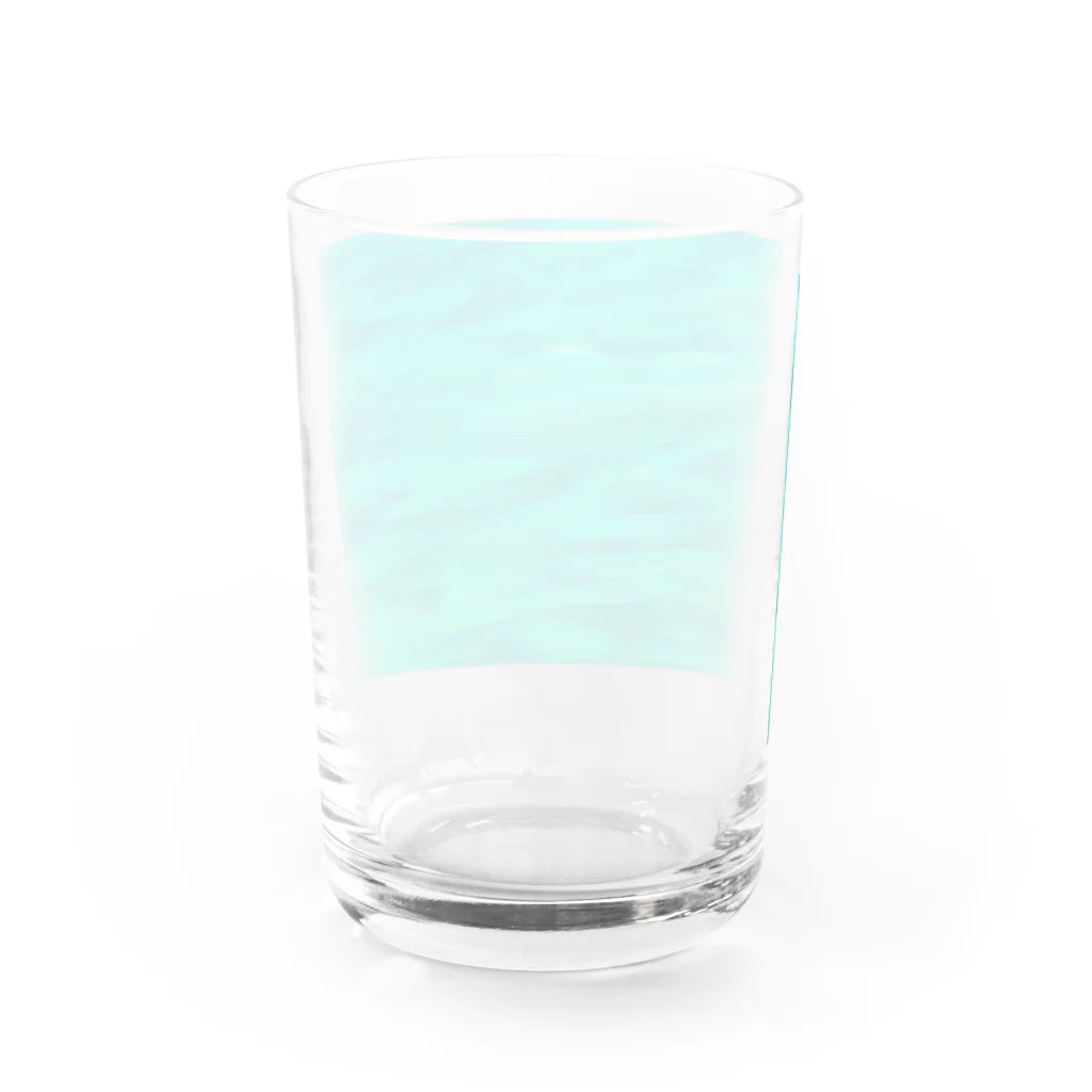 あおすみのエメラルドグリーンの魚群 Water Glass :back