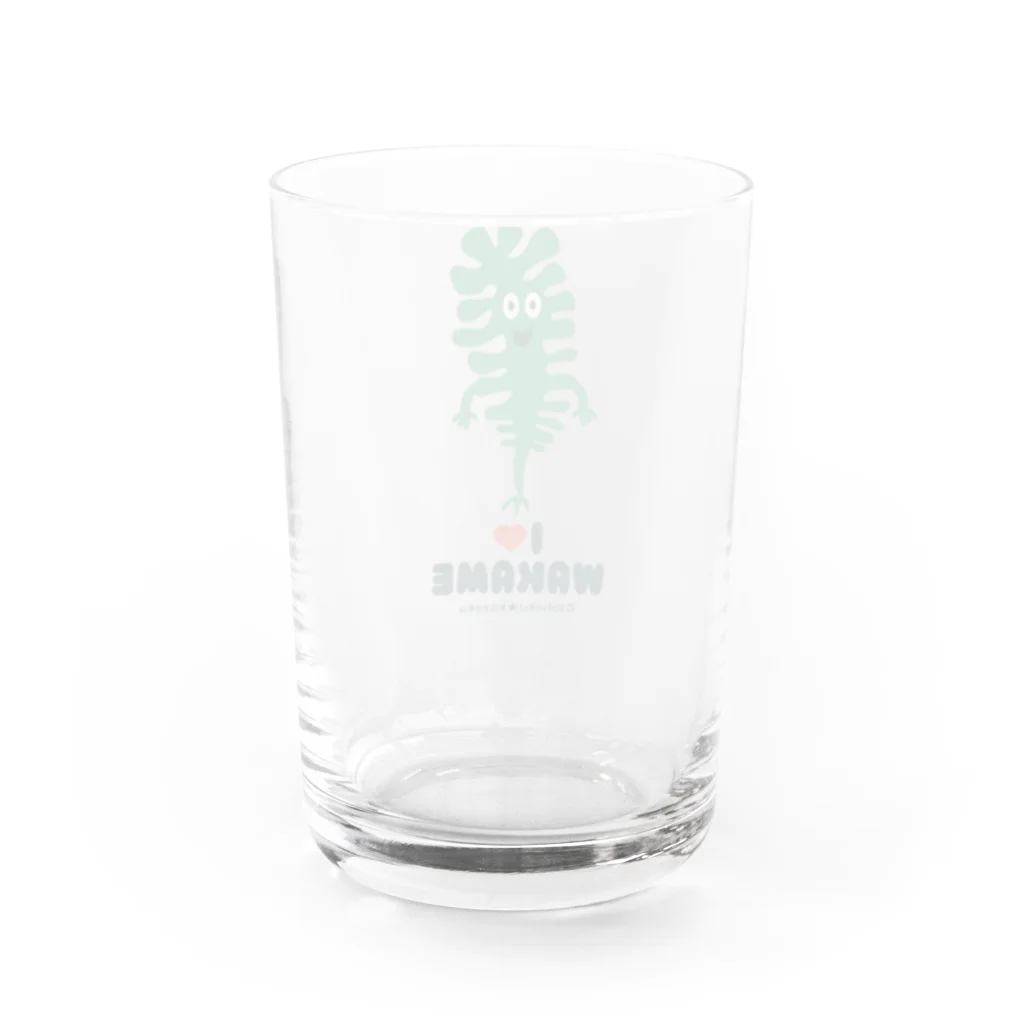 YoakeNecoのわかめんぬ　東北☆家族 Water Glass :back