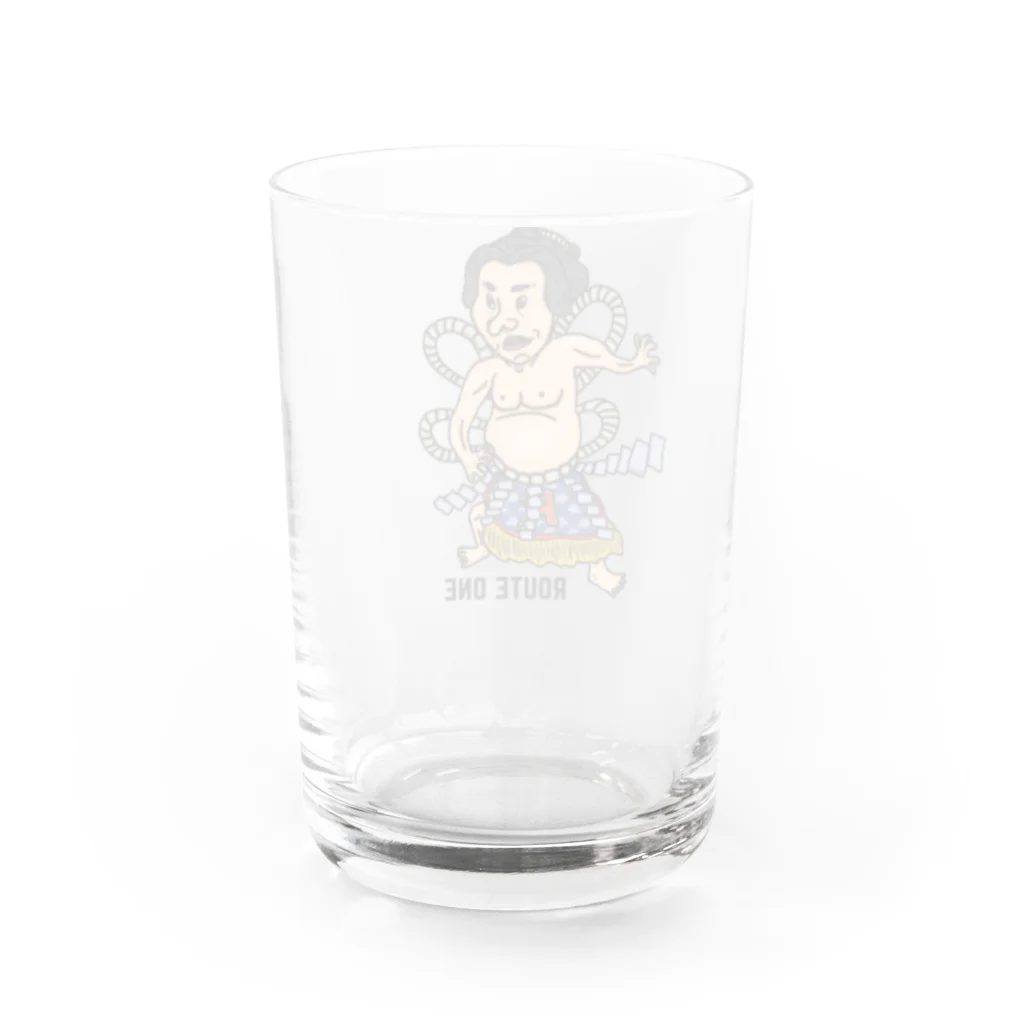 oekaki/ROUTE ONEの横綱くん Water Glass :back