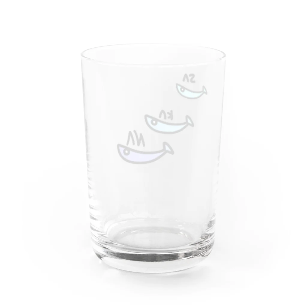 くらの色々屋さんの生魚さん×3 Water Glass :back