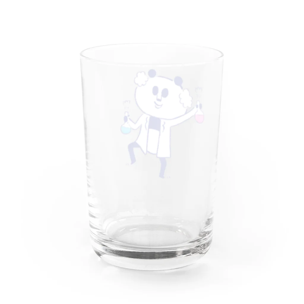 パパンがパンダ！【公式】のさいえんてぃすと Water Glass :back