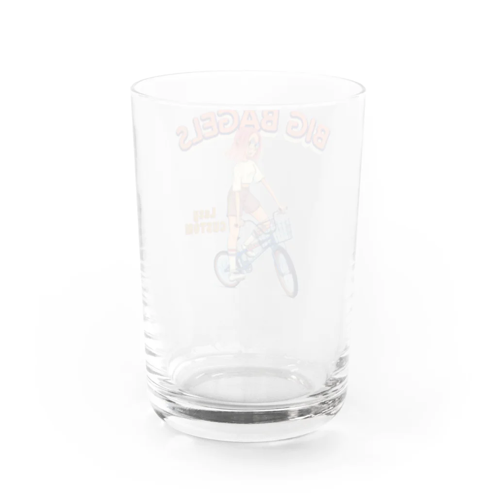 nidan-illustrationの"big bagels" Water Glass :back