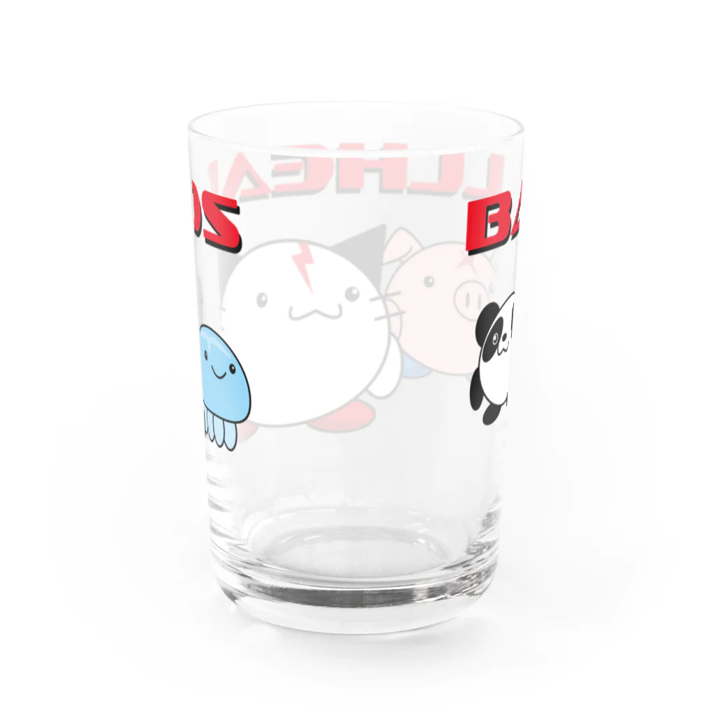 ゴロニャーのダサT屋さんのボールヘッズ　初期メンバーグッズ Water Glass :back