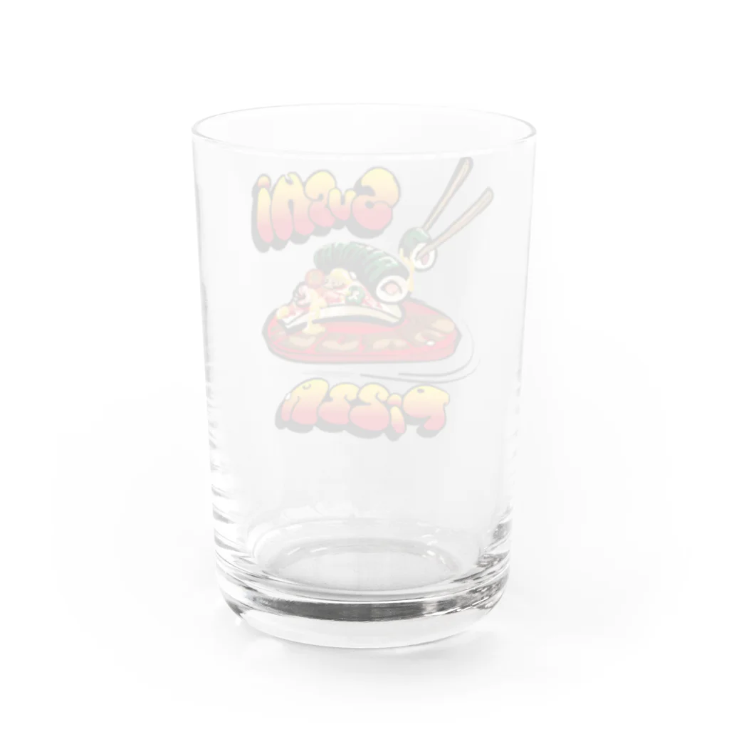 Samurai Gardenサムライガーデンのピザ寿司 Water Glass :back