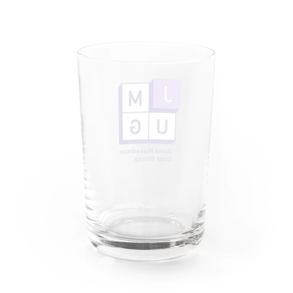 JMUGのJMUGロゴ Water Glass :back