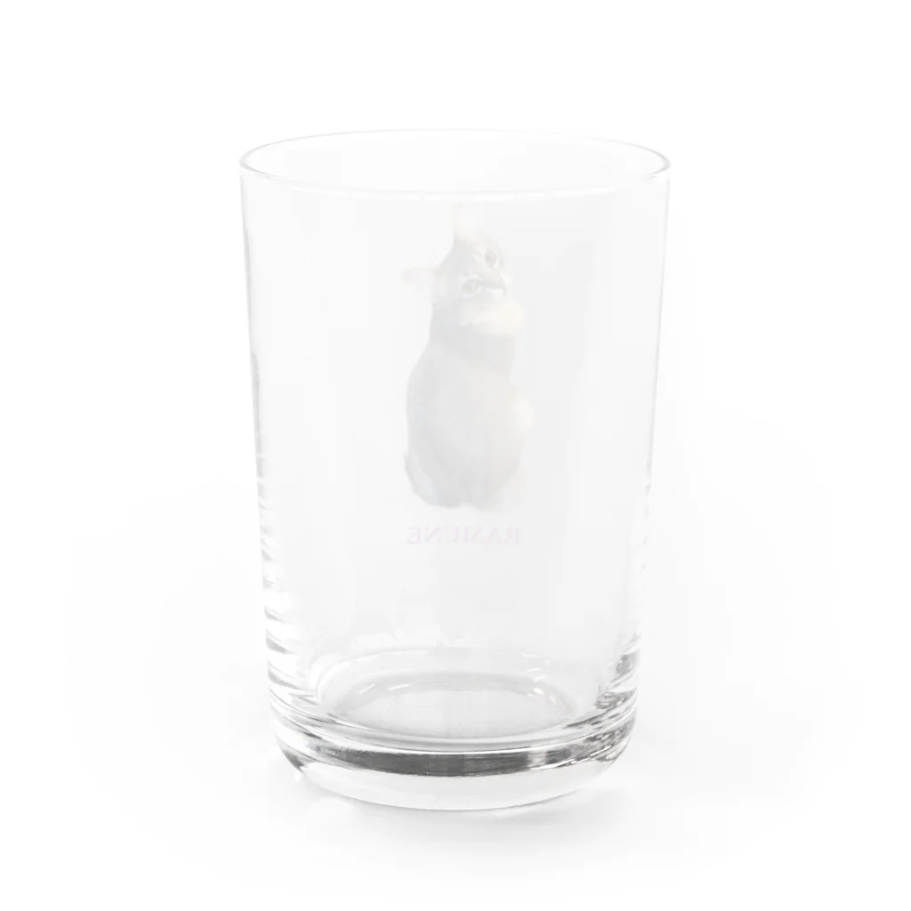 ちえまる商店の振り向きらむちゅ Water Glass :back