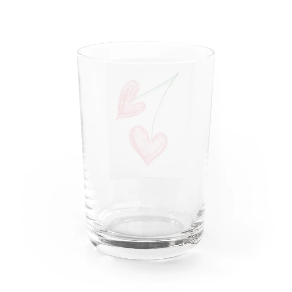 2ko1のさくらんぼ Water Glass :back