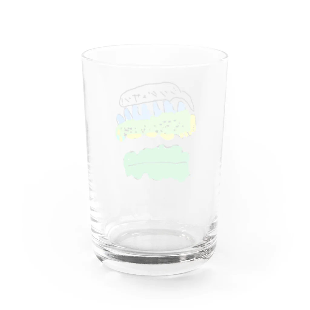 ぽこぽんやさんのシンジュサン Water Glass :back