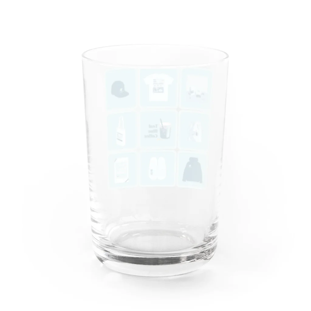 Teal Blue CoffeeのTealBlueItems _Cube BLUE Ver. Water Glass :back