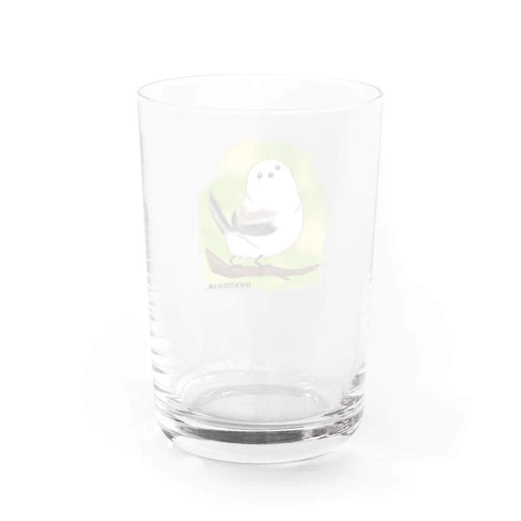 うっかおりんのシマエナガのギンちゃん Water Glass :back