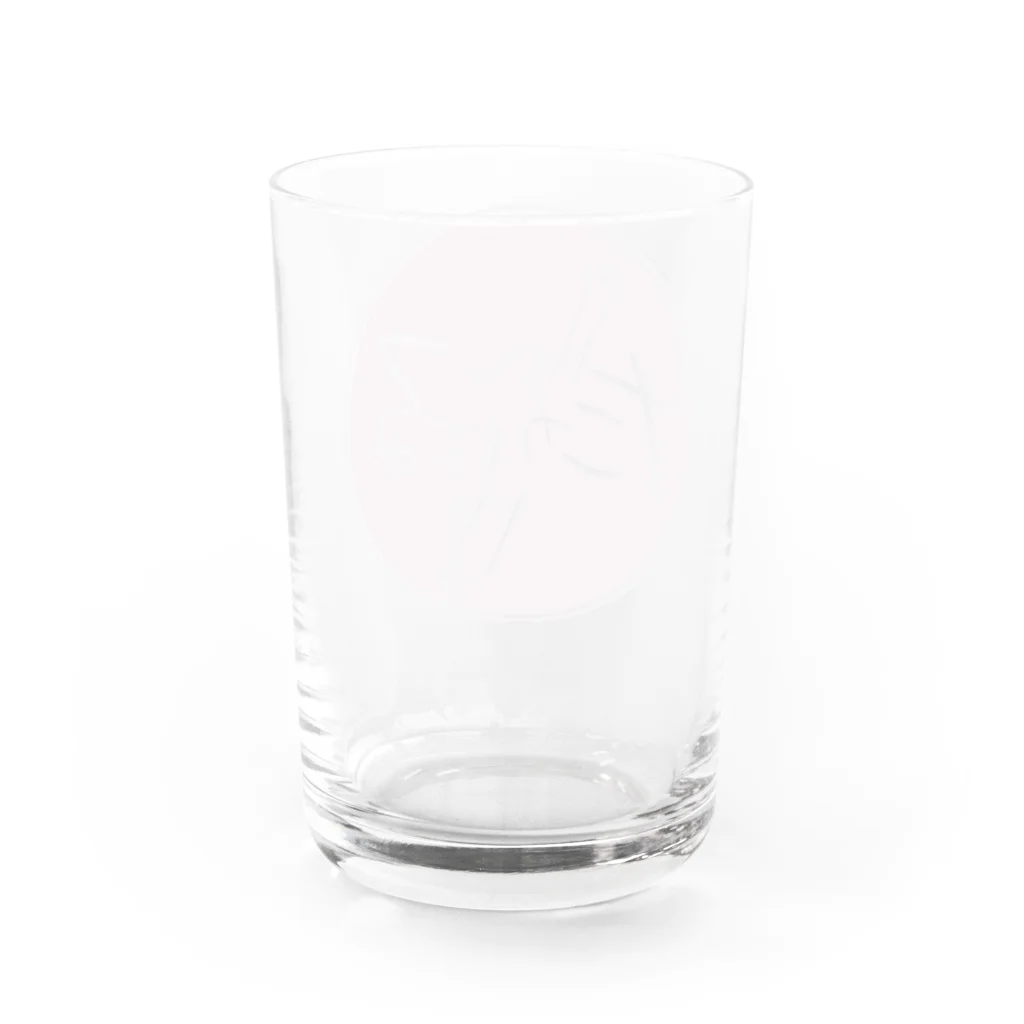 たかはるのたかはるロゴ Water Glass :back