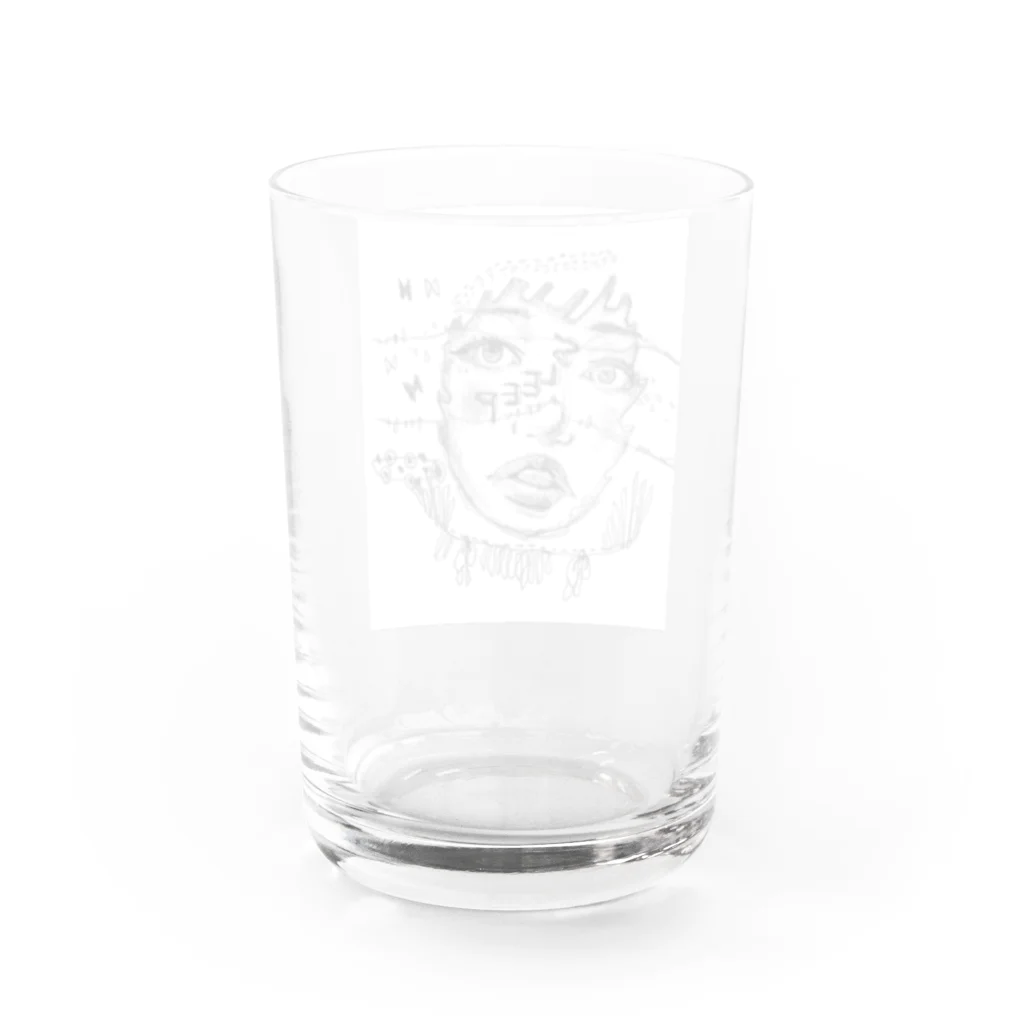 303companyの鉛筆画「sleep」 Water Glass :back