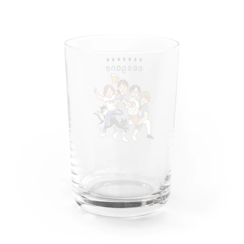 ワガママボデイのomeganeグッズ Water Glass :back