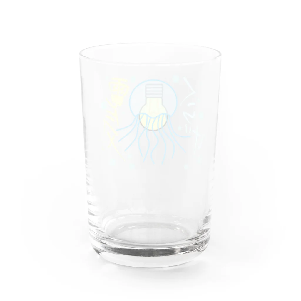 はちよんごの電気くらげ Water Glass :back