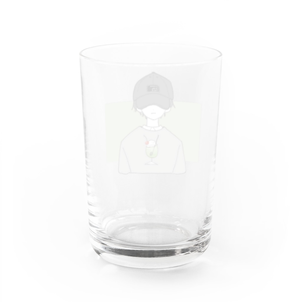 クリームソーダ /の淡いクリームソーダさん Water Glass :back