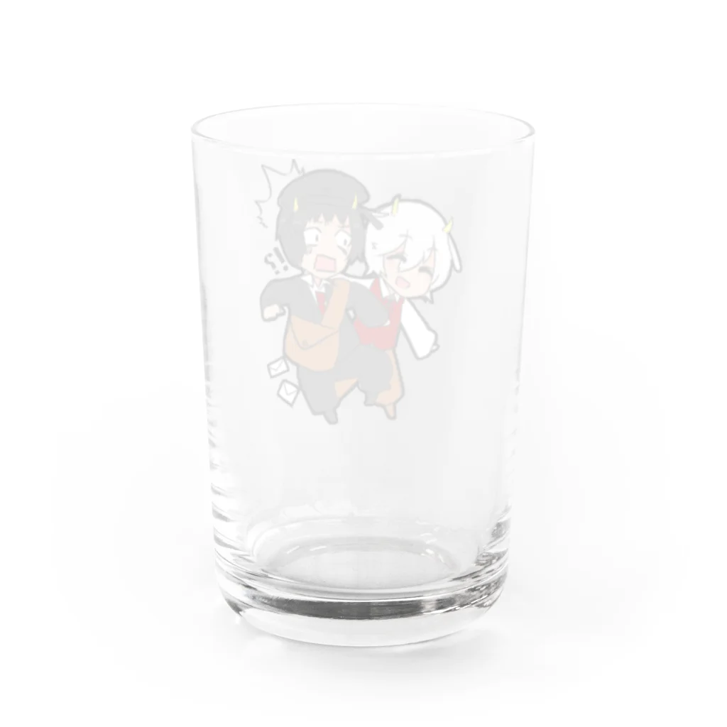 NEXT TIMEのしろくろコンビ！？@barouzu Water Glass :back