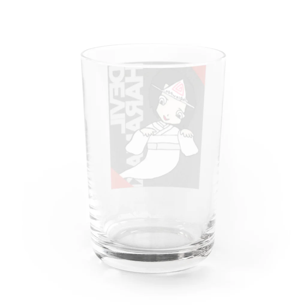 奇怪庵グッズショップのデビルハラマキくんＡ Water Glass :back