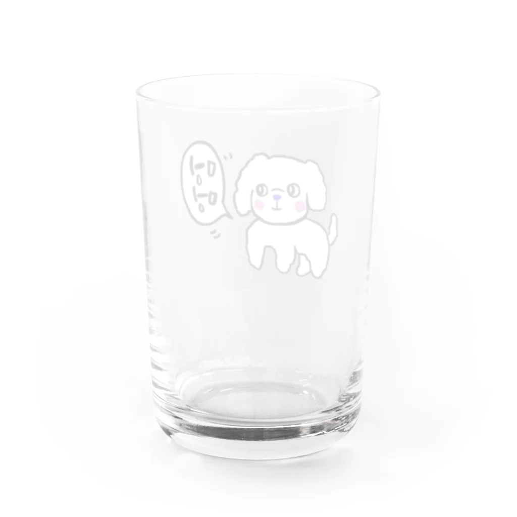 街のハングル屋さんの멍멍 グラス Water Glass :back