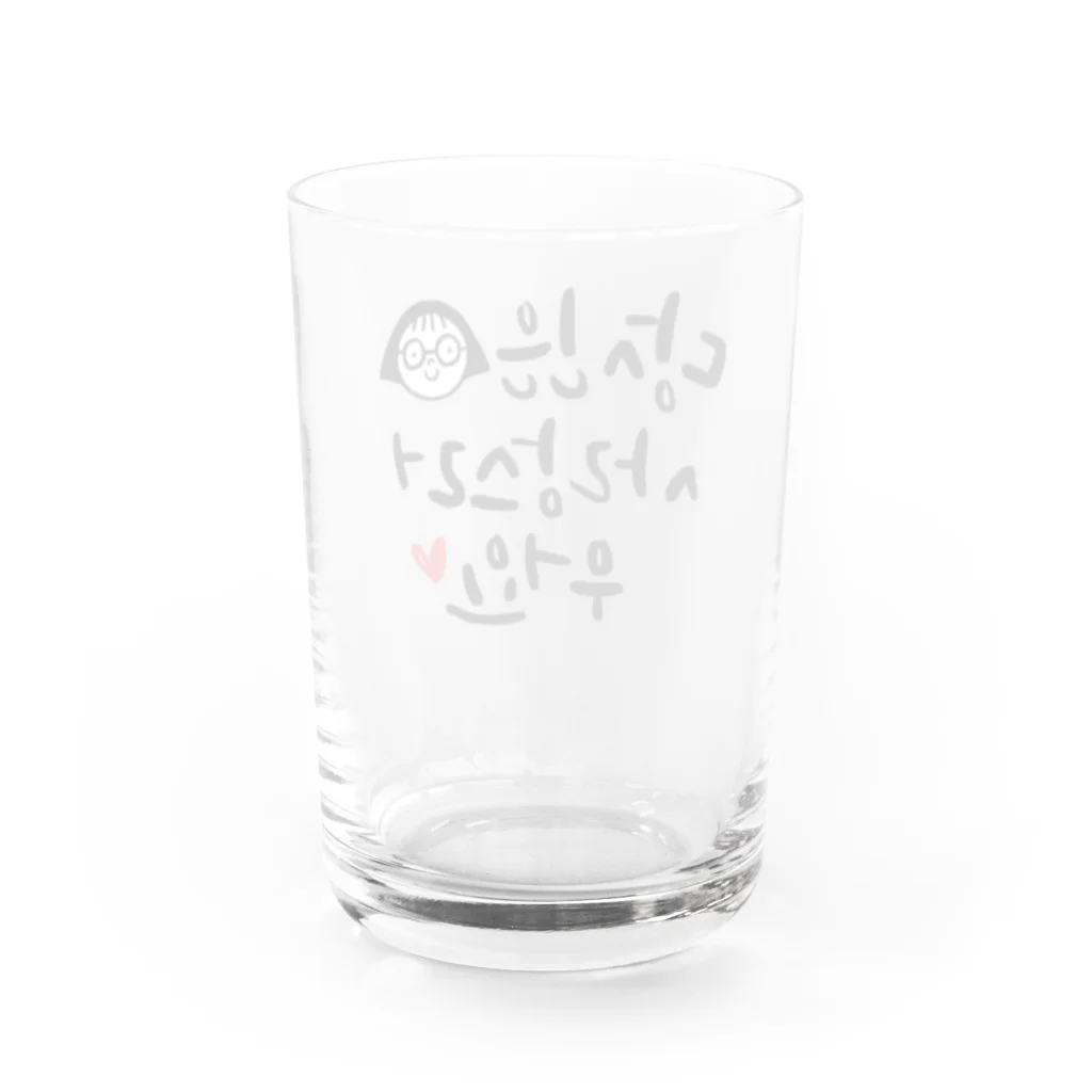 街のハングル屋さんの소녀(少女)グラス♥️ Water Glass :back